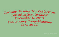 Cannon Family Toy Collection Announcement