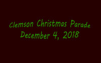 2018 Clemson Christmas Parade