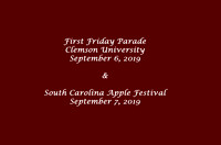 First Friday Parade & Oconee Apple Festival